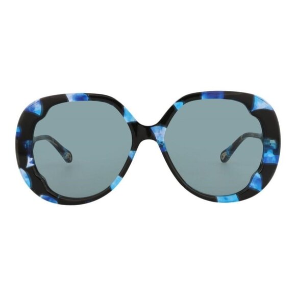 Chloé Womens Round/Oval Havana Havana Blue Fashion Designer Eyewear - Picture 1 of 4